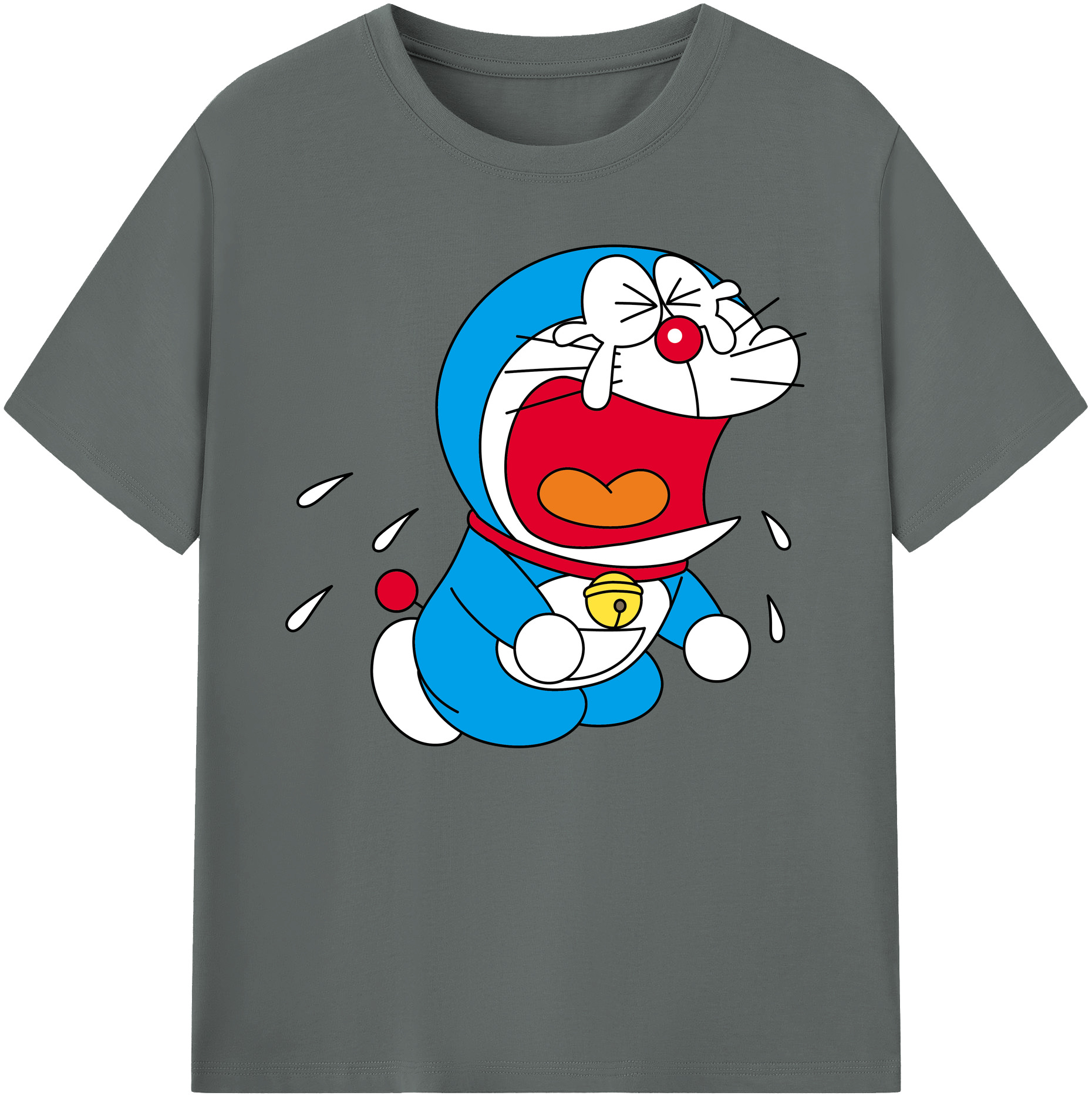 （画像用） ドラえもん Doraemon 綿100％ メンズ半袖Tシャツ｜肌触りやわらか＆通気性